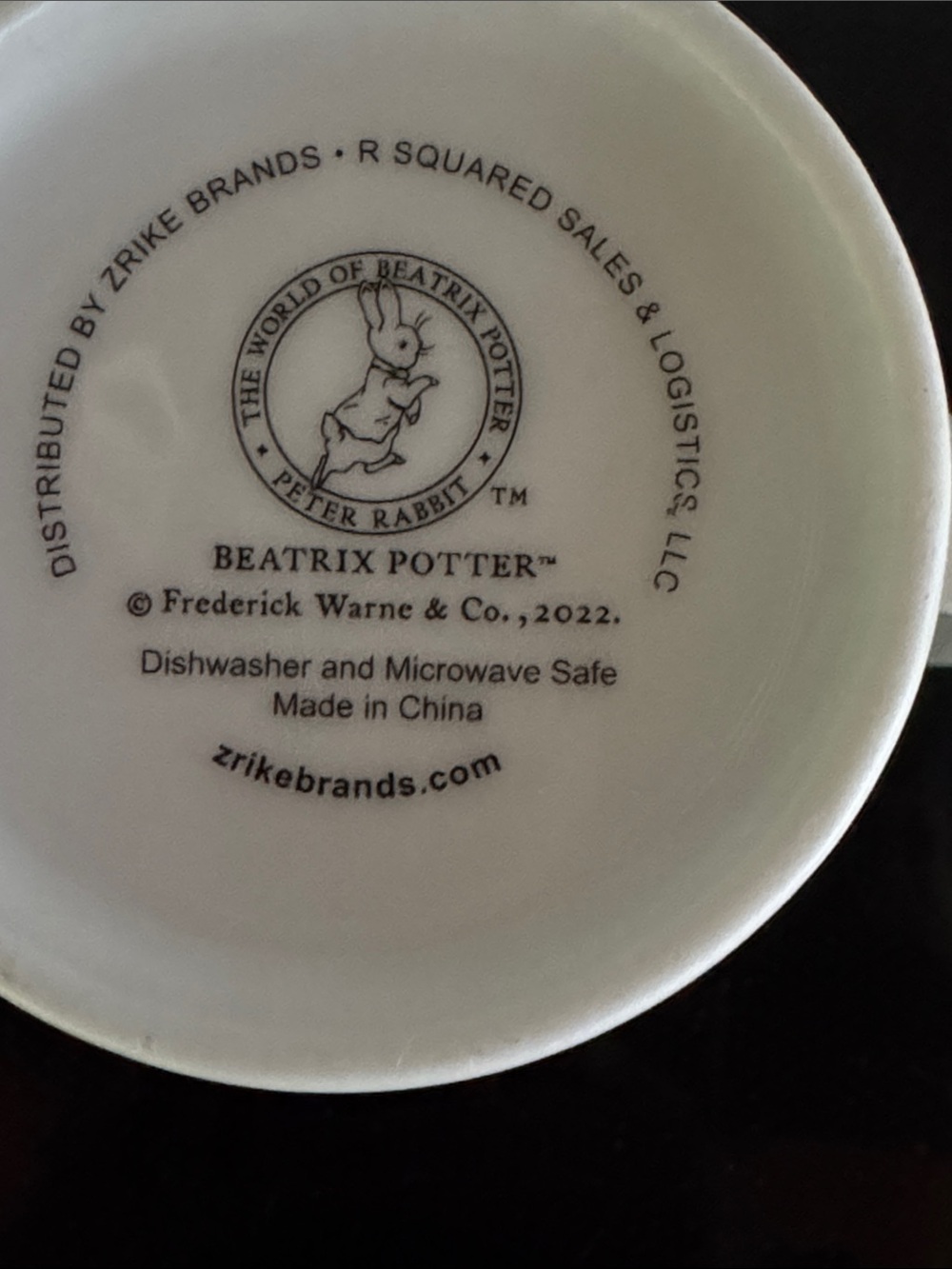 Beatrix Potter Peter Rabbit Ceramic Mugs- set of 2 - Picture 2 of 11